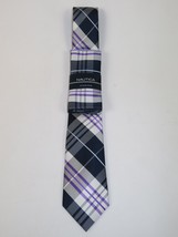 Men's  Nautica Tie and Hankie Set Woven Silky Feel #Nautica-2 Lavender image 4