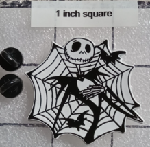 Metal Enamel Pin Nightmare Before Xmas Large Halloween Skeleton Collectable - £6.52 GBP