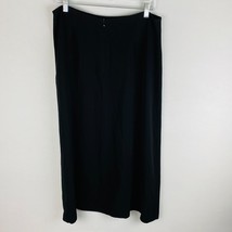 Lauren Ralph Lauren Womens 14 P Petite Black A-Line Maxi Skirt - £13.84 GBP