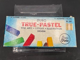 Duro True Pastel 12 Count Assorted Colors Vintage Pastel Stick Original ... - $6.90