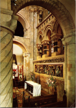 Vtg Postcard Waltham Abbey, Essex, The High Altar seen through a Norman Archway - £5.16 GBP