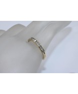 10K Yellow Gold 1/4 Carat Diamond Wedding Band Ring Size 7 - $317.83 CAD