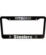 2 UNITS Pittsburgh Steelers Black Plastic License Plate Frame Truck Car Van - $30.10 CAD