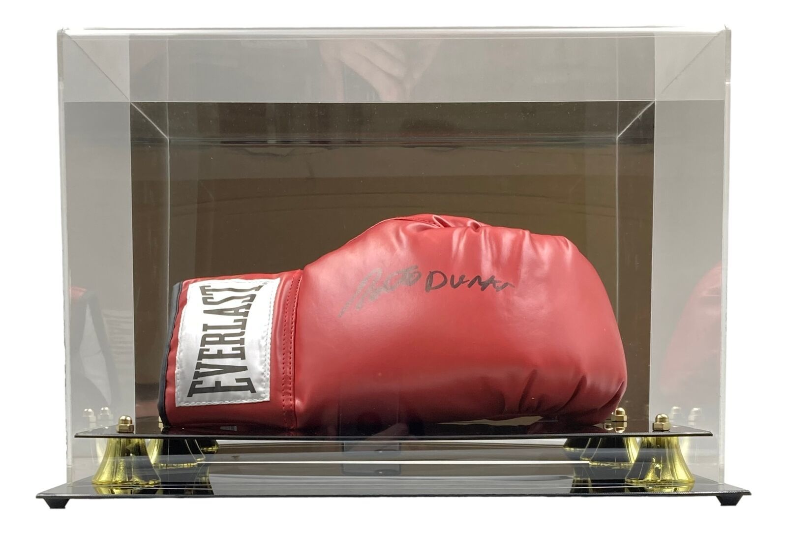 Roberto Duran Signed Red Everlast Right Hand Boxing Glove w/ Deluxe Case JSA ITP - £160.17 GBP