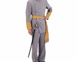 Civil War Era Southern Army Officer Costume (Large) Gray - £313.24 GBP+