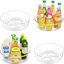 4 Pack Lazy Susan Turntable for Cabinet, 10 Inch Lazy Susan Organizer - £31.54 GBP