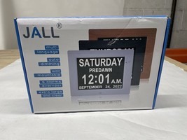 Jall Digital Calendar Alarm Day Clock with 8 inch Large Screen Display - $42.99
