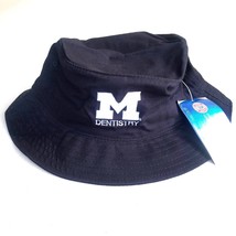 University of Michigan School of Dentistry Blue Bucket Hat White Block M - £7.46 GBP