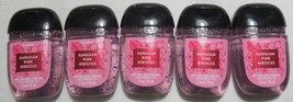 Bath &amp; Body Works PocketBac Hand Gel Lot Set of 5 HAWAIIAN PINK HIBISCUS - £14.00 GBP