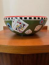 Dantes Design Group Vintage XL Las Vegas gambling Ceramic Chip Snack Bowl - £15.98 GBP