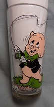 Pepsi Taz and Porky Pig Fishing Looney Tunes 1976 Glass Tasmanian Devil ... - $8.68