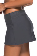 Plus Size Grey Skirted Swim Bikini Bottom - $198.05 MXN