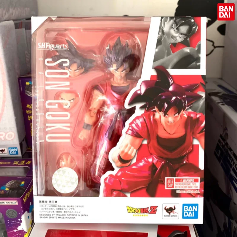 Bandai Original Son Goku Kaioken Dragon Ball Shf S.h.figurats Kit Toy Anime - £35.73 GBP+
