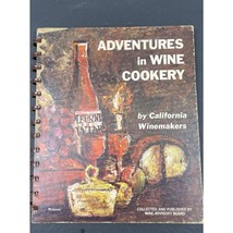 Vintage 1965 Adventures in Wine Cookery California Winemakers – Spiral H... - $177.07 MXN
