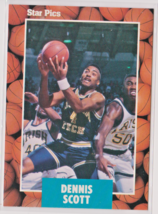 Dennis Scott Georgia Tech / Orland Magic Forward 1991 Star Pics Card #9 Nr/Mint - £1.27 GBP