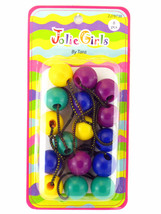 JOLIE GIRLS BY TARA TWINBEAD PONYTAIL HOLDERS - 8 PCS. (78739) - $7.99