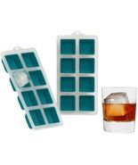 2 Pack Jumbo Ice Cube Trays 8-Cavity Silicone Easy Release BPA Free - $10.95