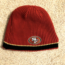 San Francisco 49ers YOUTH Rev Cuffless Knit Beanie Hat Winter Ski Cap NFL - £7.81 GBP