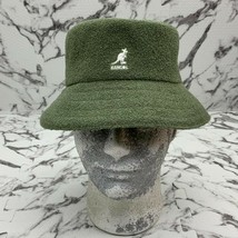 Kangol Olive Green Terry Cloth Bermuda Bucket Hat - £94.16 GBP