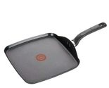T-FAL ~ GRAY ~ 10.25" Square Griddle ~ Non-Stick ~ Thermo-Spot ~ Oven Safe - $35.00
