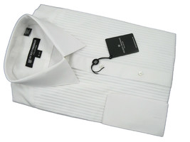 NEW $195 Hickey Freeman Formal Tuxedo Dress Shirt!  16 37   Pleated Bib  White - £74.78 GBP