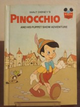 Walt Disney&#39;s 1973 &quot;Pinocchio and his Puppet Show Adventure&quot; Hardcover Book  - £1.96 GBP