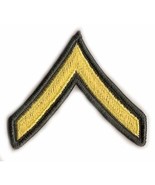 US Army Large Sleeve Rank Insignia Private E-2 / Merrowed Edge / New Pair - $1.71
