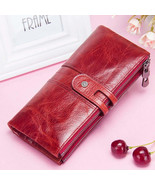 Women&#39;s Genuine Leather Long Clutch Wallet - Card Holder, Coin Purse, Mo... - $96.02 CAD