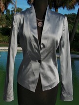 Cache Silver Top Jacket New size 2/4/6 XS/S Lined Classic Blazer $188 NWT - £60.10 GBP