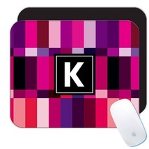 Stripes : Gift Mousepad Dark Colors Patterned Elegant Modern Pink Purple - £10.21 GBP+