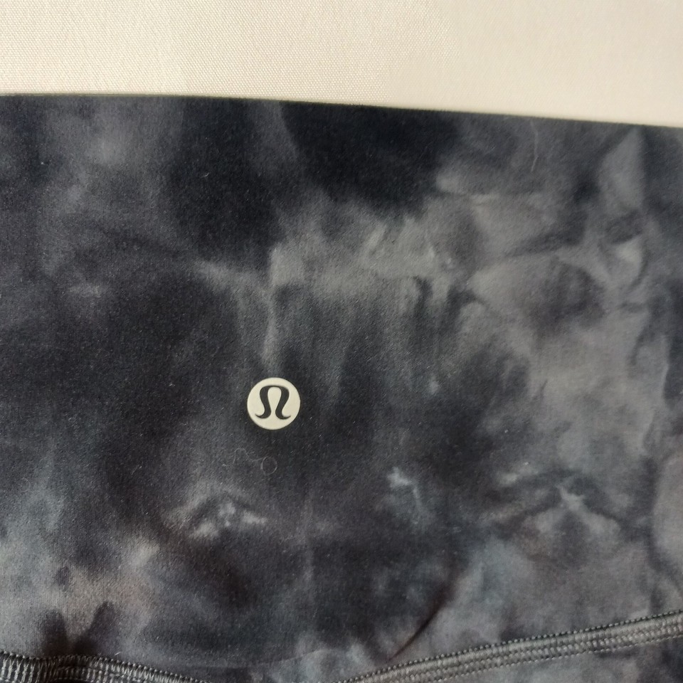 Lululemon Leggings RN106259 Z4 Women 6 Dyed Black & Gray Athleisure Yoga 26×28.5 Item image 5