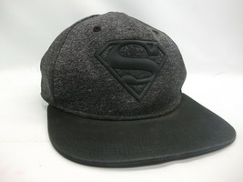 Superman Hat Black Gray Snapback Baseball Cap - £15.70 GBP