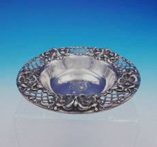 Hibiscus by Whiting Sterling Silver Candy Dish #6843 with Lattice Border... - $157.41