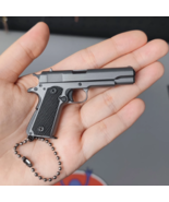 Pistol Keychain,1911 Metal Gun Keychain Guns Shape Model Pendant Best Gift - £10.26 GBP