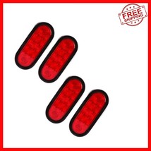 4 Pack - 6&#39;&#39; LED Waterproof Red Trailer Lights for Truck &amp; RV - Enhanced... - $43.55