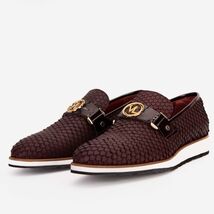 The Legacy Burgundy Leather Men Casual Loafer Shoe image 2