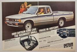 1979 Print Ad The 1980 Datsun King Cab Pickup Truck with 2 Rear Jump Seats - $12.85