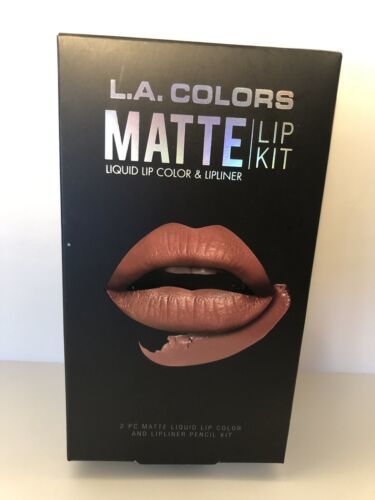 L.A Colors Matte Lip Kit Color A Tad  Of Tan - $5.95