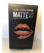 L.A Colors Matte Lip Kit Color A Tad  Of Tan - $8.08 CAD