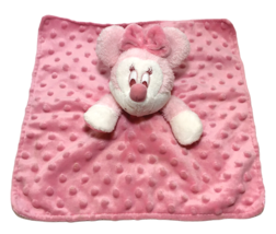 Disney Gund My First Minnie Pink Security Blanket Plush Mouse Rattle Minky Dots  - £31.17 GBP