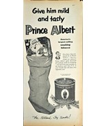 Santa Claus Christmas Prince Albert Crimp Cut Tobacco 1952 Vintage Print Ad - €12,37 EUR