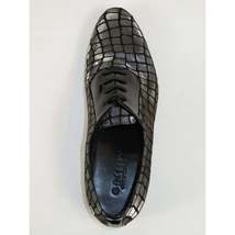 Men's GENIO Suede Croc Red Leather Sole Shoes Turkey 120371142 Metallic Silver image 6
