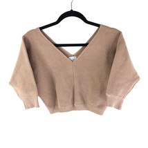 Princess Polly Womens Love More Knit Sweater Top Dolman Sleeve Cropped Brown S/M - £9.91 GBP