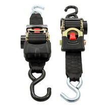 Camco Retractable Tie Down Straps - 2&quot; Width 6&#39; Dual Hooks - £45.13 GBP