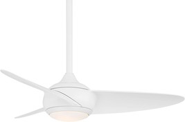 Loft Indoor And Outdoor 3-Blade Smart Ceiling Fan 38In Matte White With 3000K - £233.30 GBP