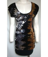 BCBG MAXAZRIA Sequin Dress Mini Cocktail NEW Sleeveless SEXY Black WOW S... - $830.40 MXN