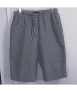 Jeno Neuman women&#39;s capri pants sz Large elastic waist Black And White G... - €10,10 EUR