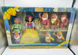 Vintage Snow White &amp; The Seven Dwarfs Color Changing Doll Figure Set Dis... - $66.49