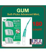 Gum Soft-Picks Advanced Mint, Dental Care Floss, Tooth Picks, 180 Picks - $485.17 MXN