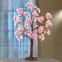 Beautifully Lighted Pink Japanese Cherry Blossom Floral Tabletop Centerpiece - £71.93 GBP